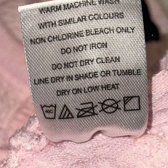 Almost Famous Pink Lace-up Textured Waffle Knit Cap Sleeve Top Ladies XS - Picture 6 of 9